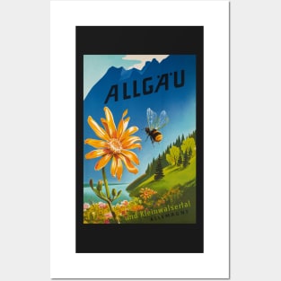 Allgau, Bavaria, Germany, Vintage Travel Poster Posters and Art